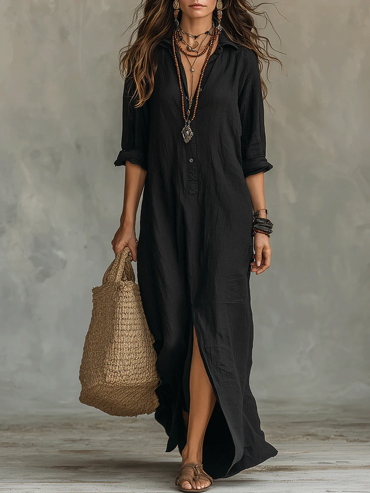 Willow | Robe Longue Facile à Silhouette Flatteuse