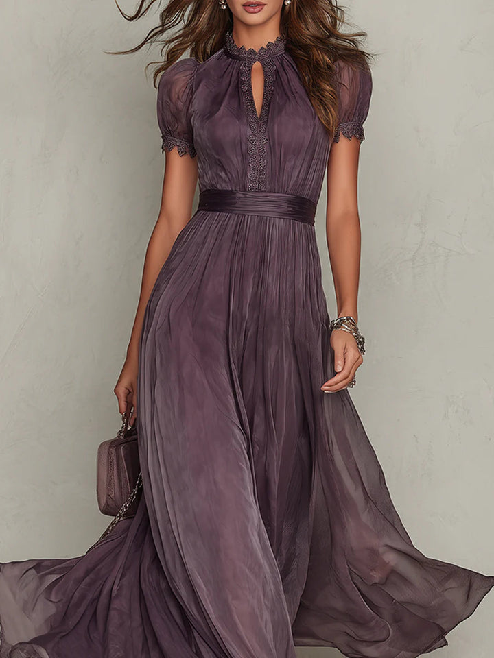 Robe Longue Flavia en Tissu Luxueux - Élégance Inégalée chez Maison Élise