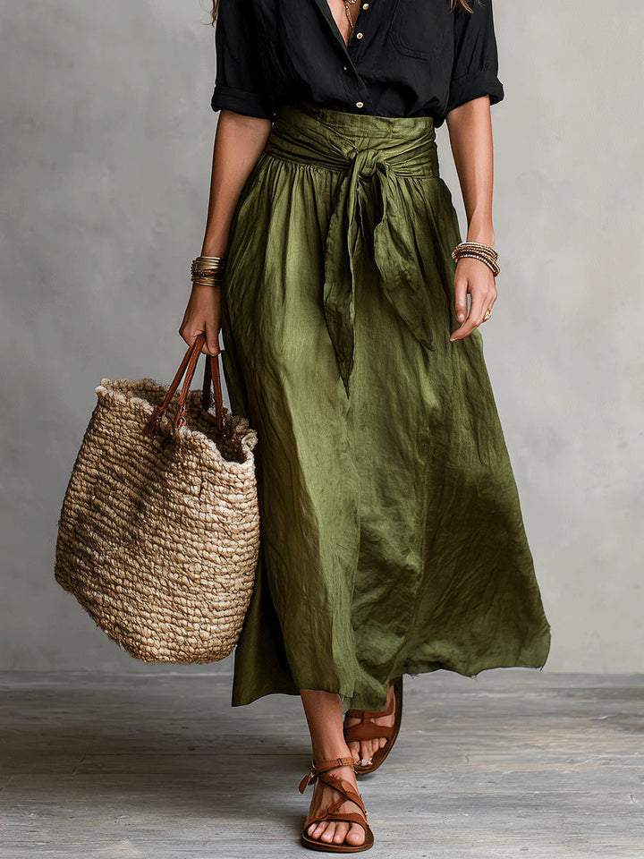 Margot | Ensemble jupe à taille nouée