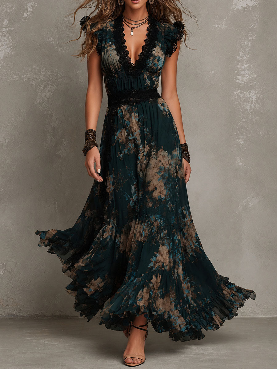Wendy | Robe Longue Fleurie