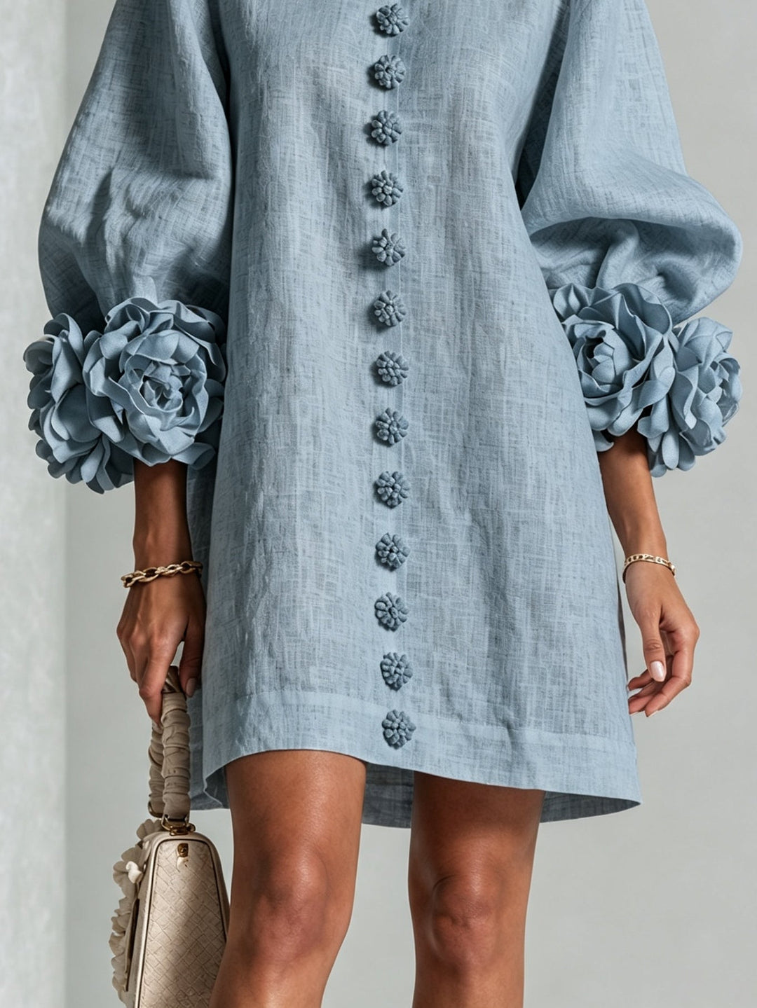Cleo | Mini Robe à Bordures Fleuries