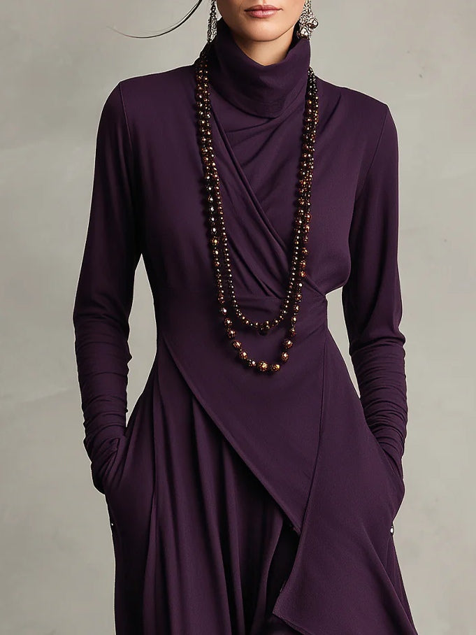 Robe Lausanne Longue À Col Roulé