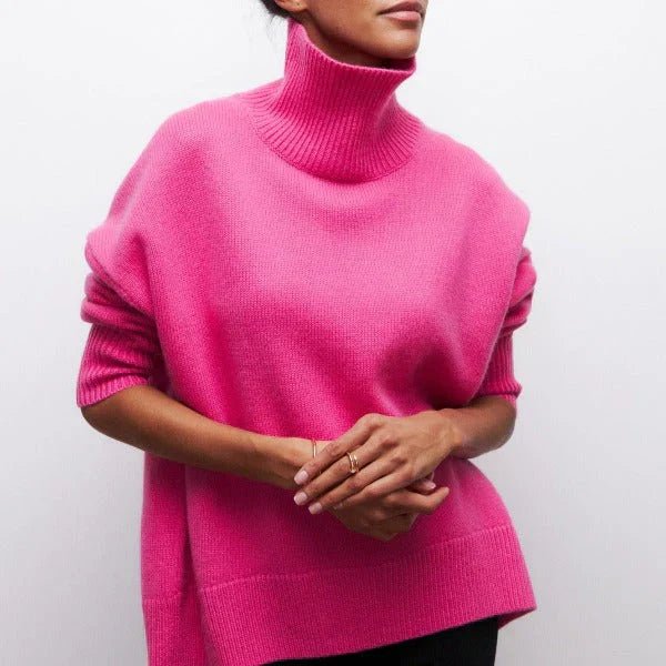 Amanda | Pull Oversize à Col Roulé