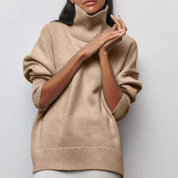 Amanda | Pull Oversize à Col Roulé