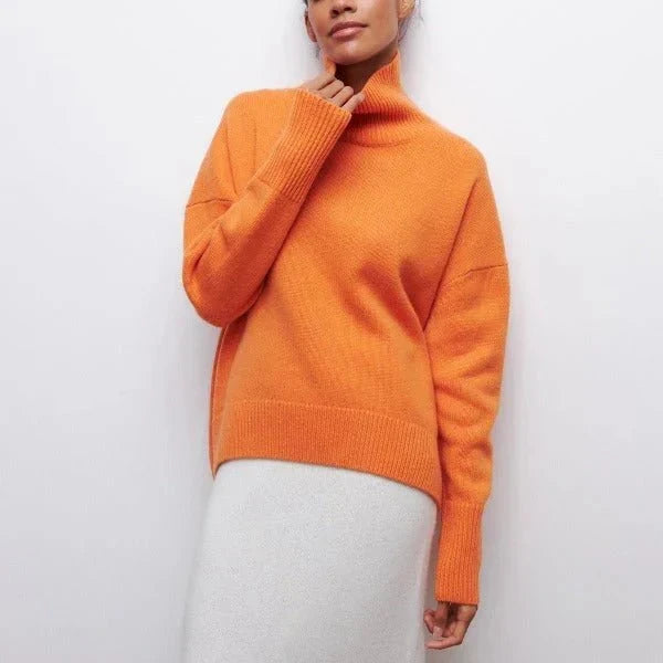 Amanda | Pull Oversize à Col Roulé