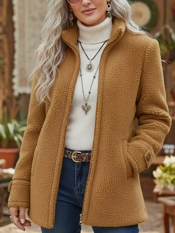 Judith | Veste Zippée Douillette à Col Montant