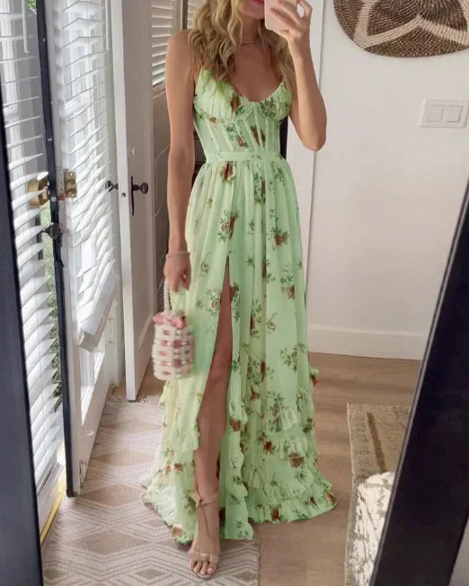 Robe Florale Romantique Scarlett | Élégance et Sophistication