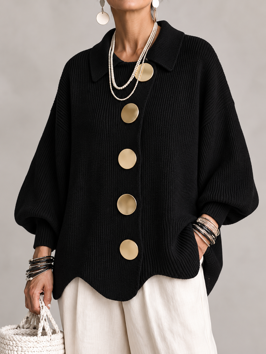 Ardelle | Cardigan Oversize à Col