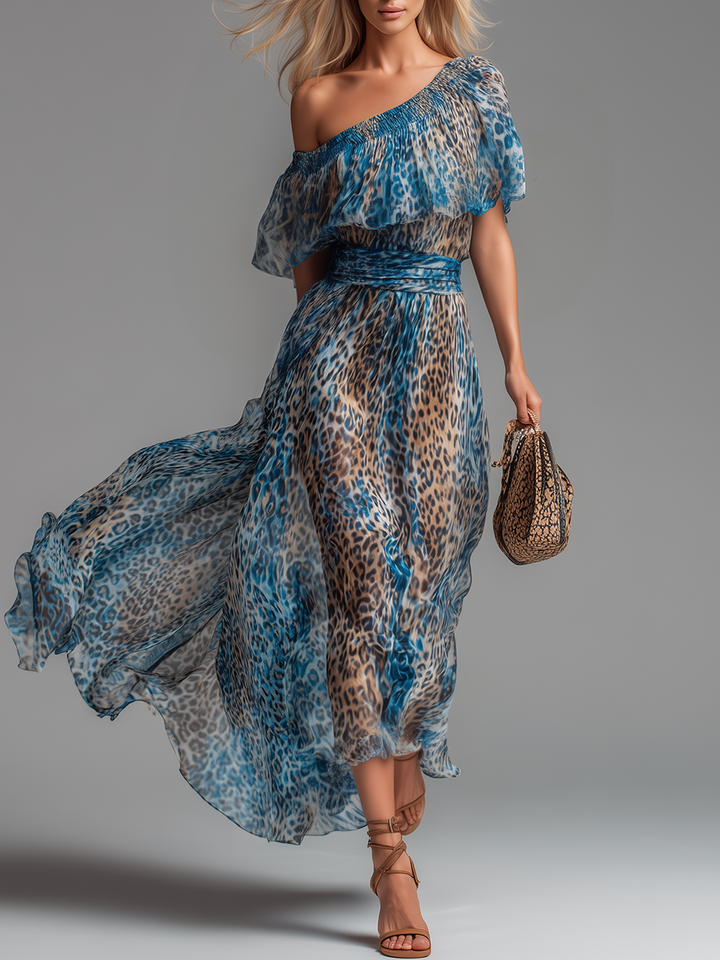 Francesca | Robe Fluide Léopard
