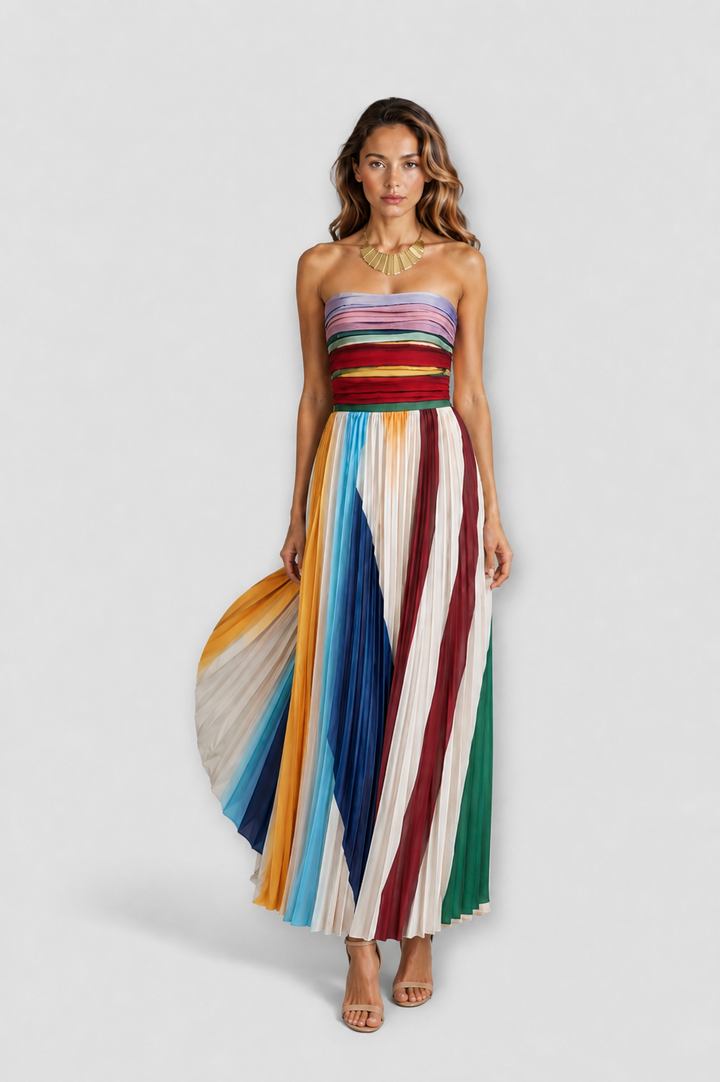 Robe Longue Élégante Evelyn en Tulle Raffiné - Maison Élise