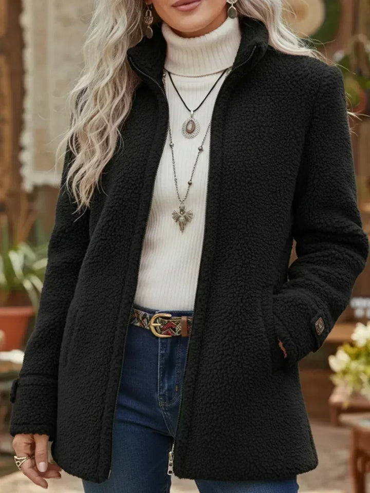 Judith | Veste Zippée Douillette à Col Montant