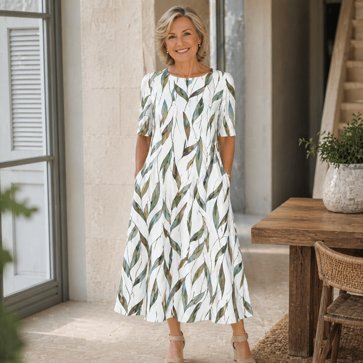 Maison Élise | Chic Robe Chemise Midi pour Femmes