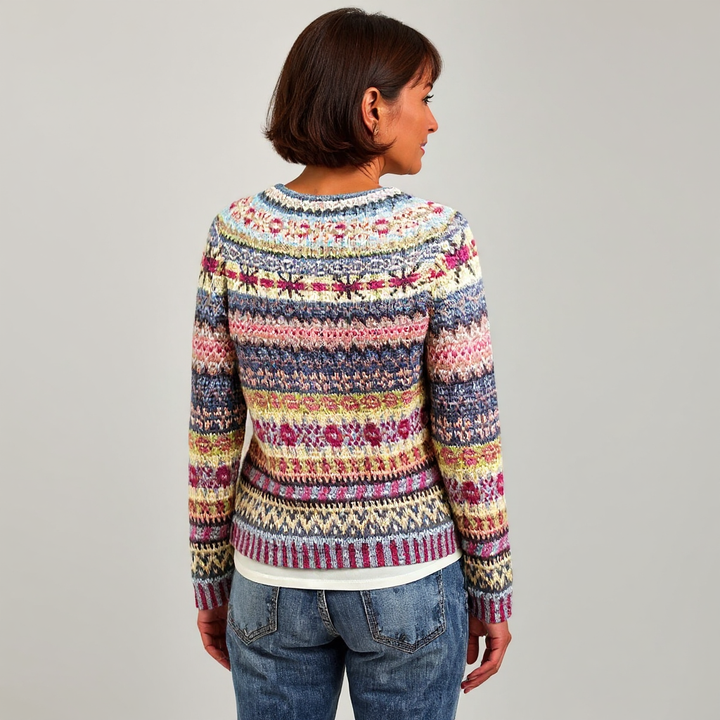 Pull Maille Rayures Pastel Nicole