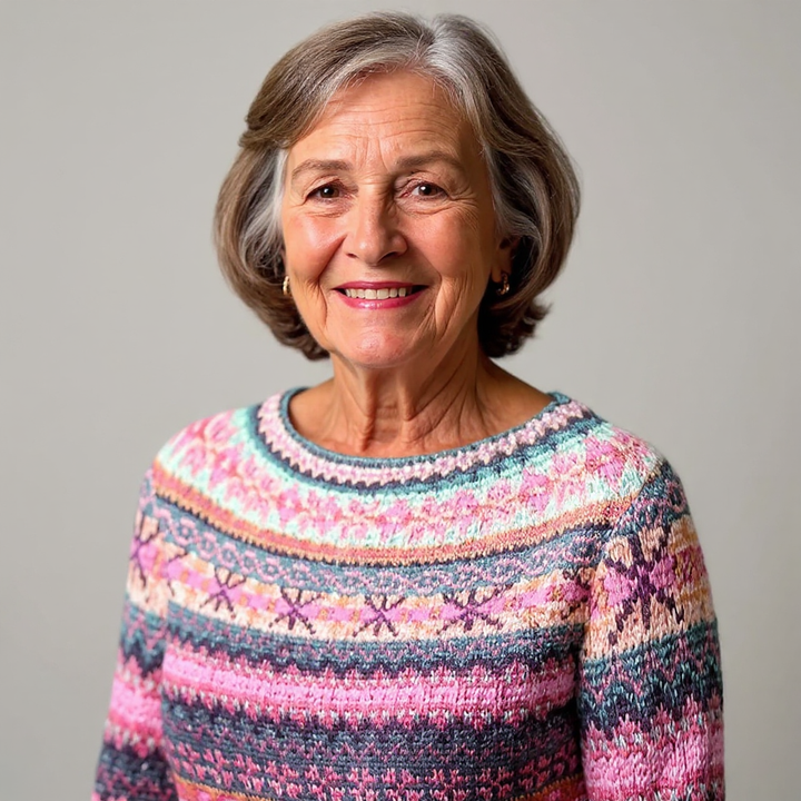 Pull Maille Chinée Rose Élina