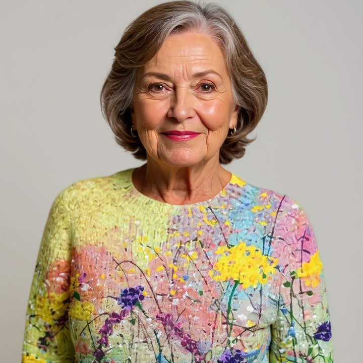 Pull Maille Prairie Fleurie Manon