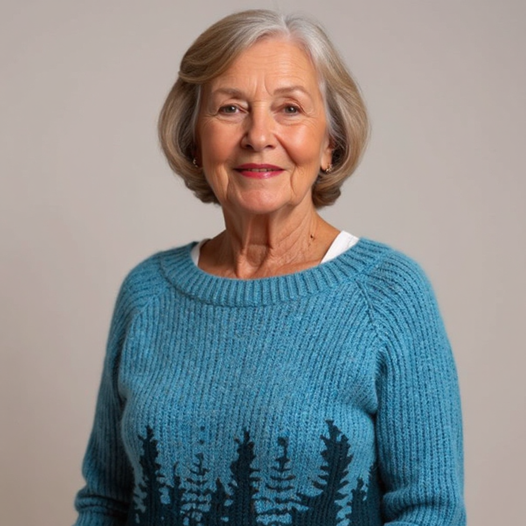 Pull Maille Motif Forêt Brigitte
