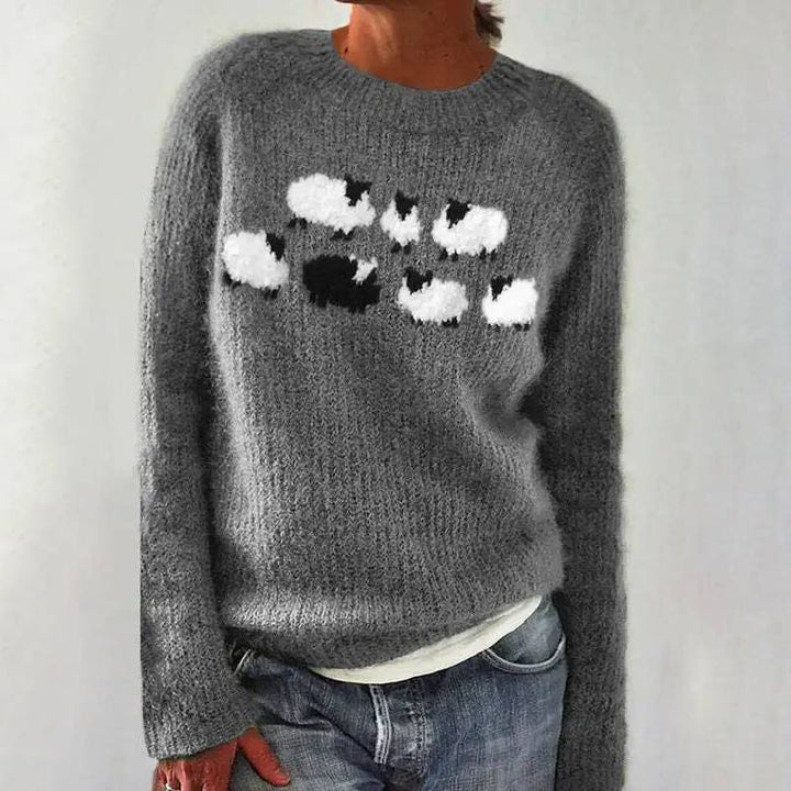 Pull Maille Petits Moutons Lucie