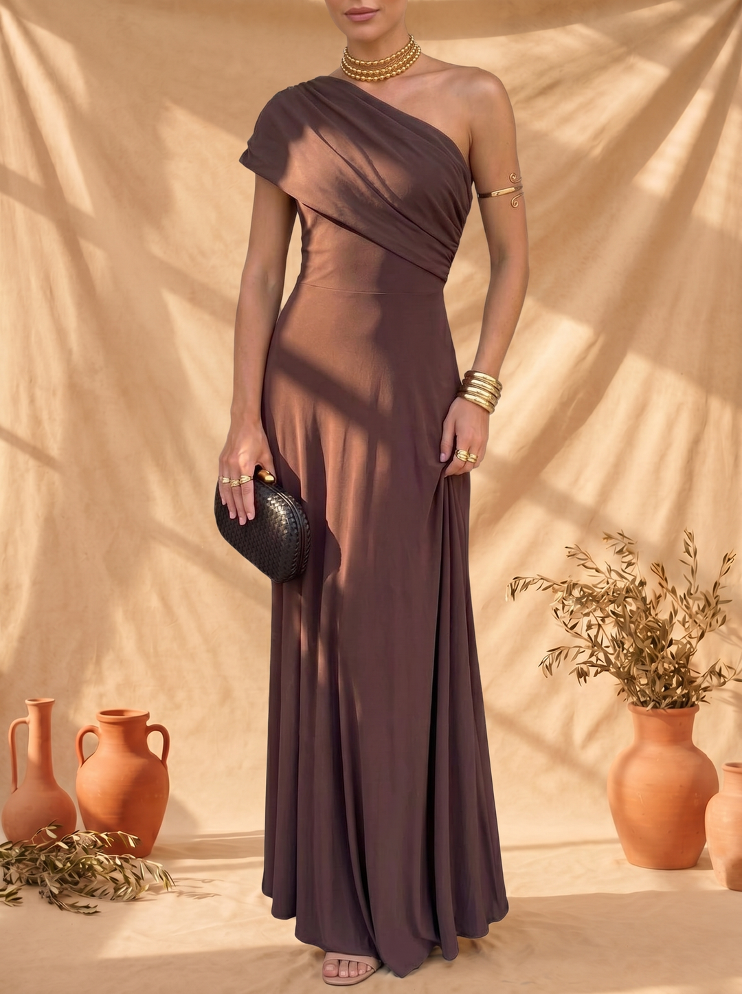 Robe Toledo en Soie Élégante pour Femme - Maison Élise