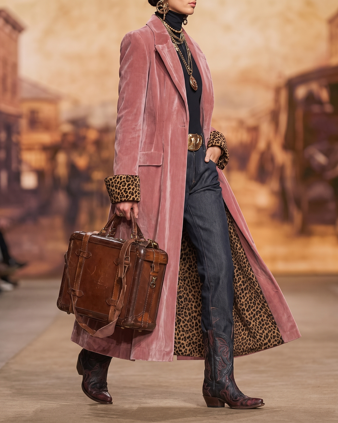 Madeleine | Manteau long en velours coupe tailleur