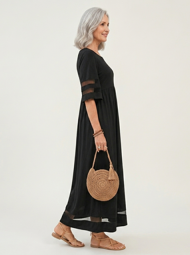 Aubrey | Robe Midi Flatteuse Effet Ventre Plat