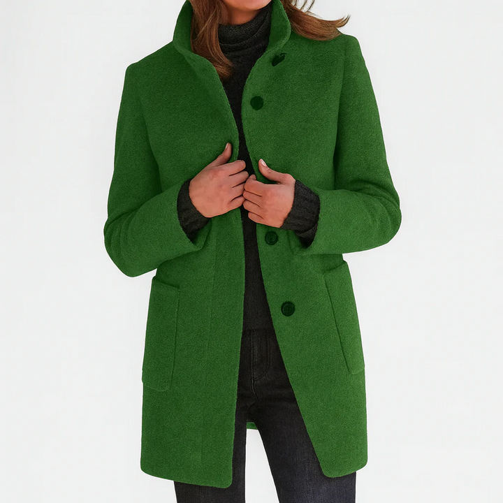 Éléonore | Manteau en laine à coupe midi