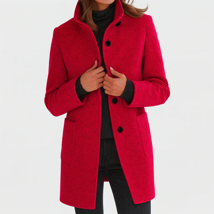 Éléonore | Manteau en laine à coupe midi