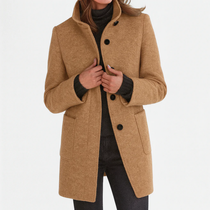 Éléonore | Manteau en laine à coupe midi
