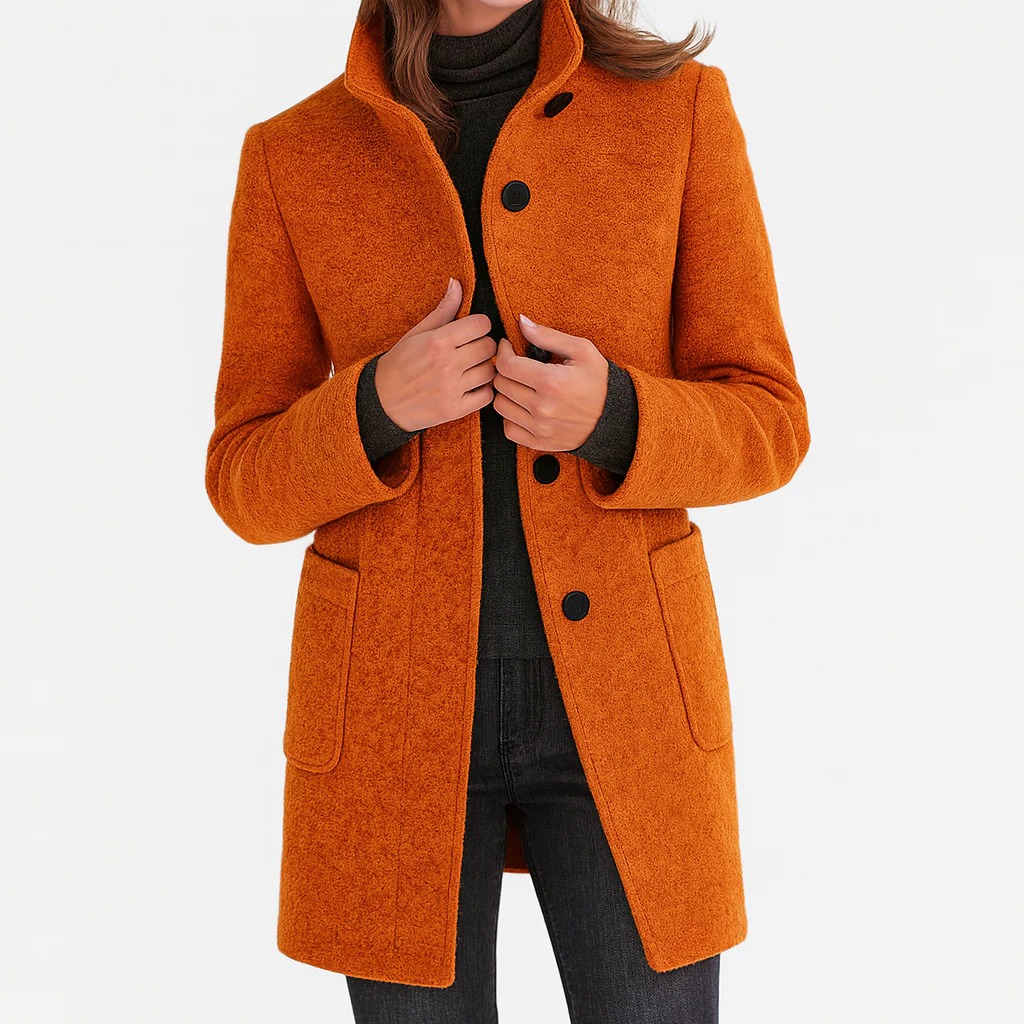 Éléonore | Manteau en laine à coupe midi