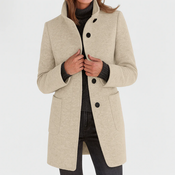 Éléonore | Manteau en laine à coupe midi
