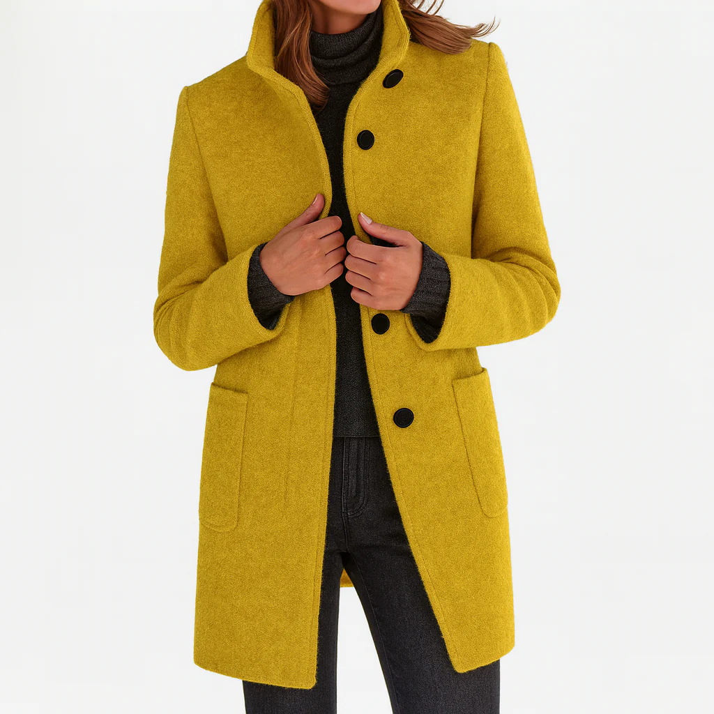 Éléonore | Manteau en laine à coupe midi