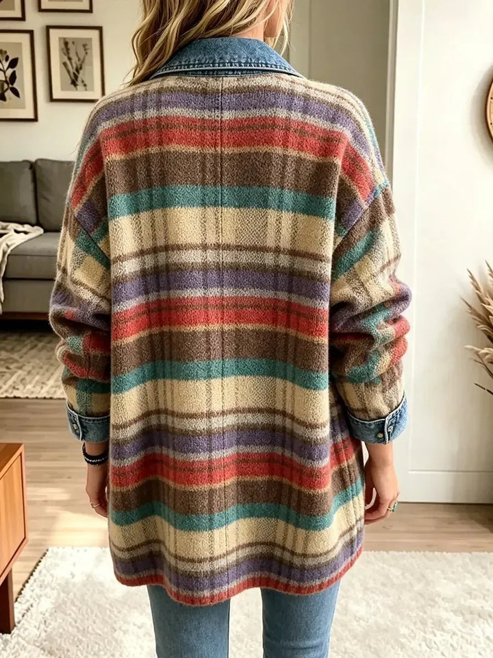 Charlotte | Veste en Jean Patchwork Vintage