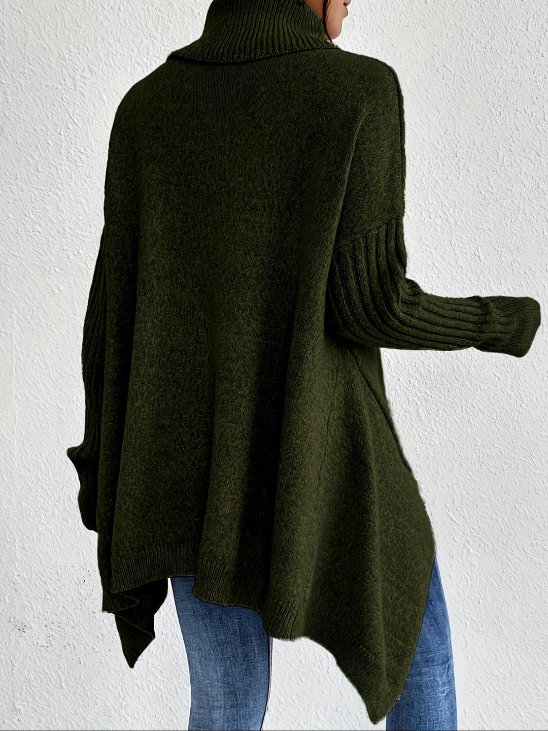Isabelle | Pull Oversize à Col Roulé avec Doublure Chaude