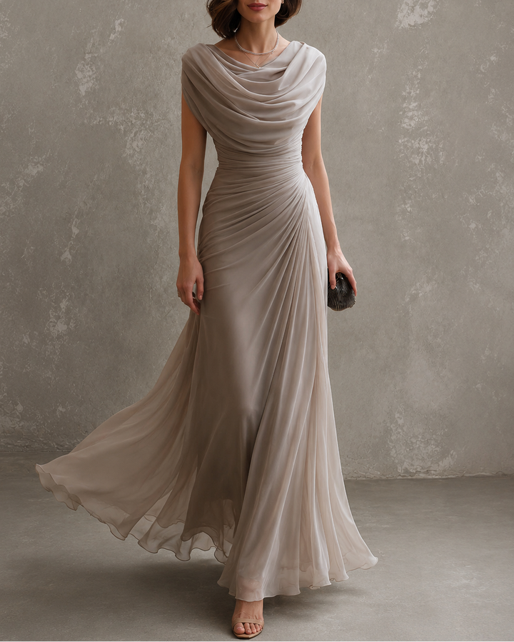 Jilliann | Robe Longue Fluide Élégante