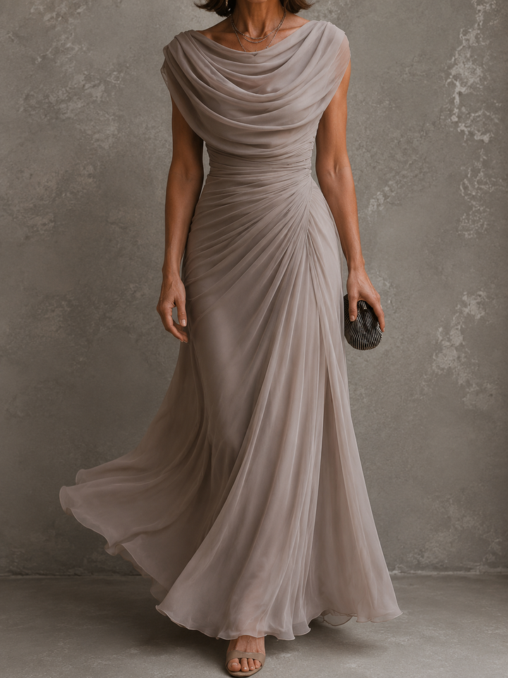 Jilliann | Robe Longue Fluide Élégante
