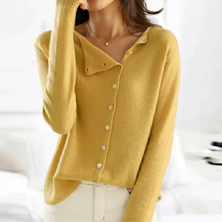 Julia | Pull Élégant Boutonné