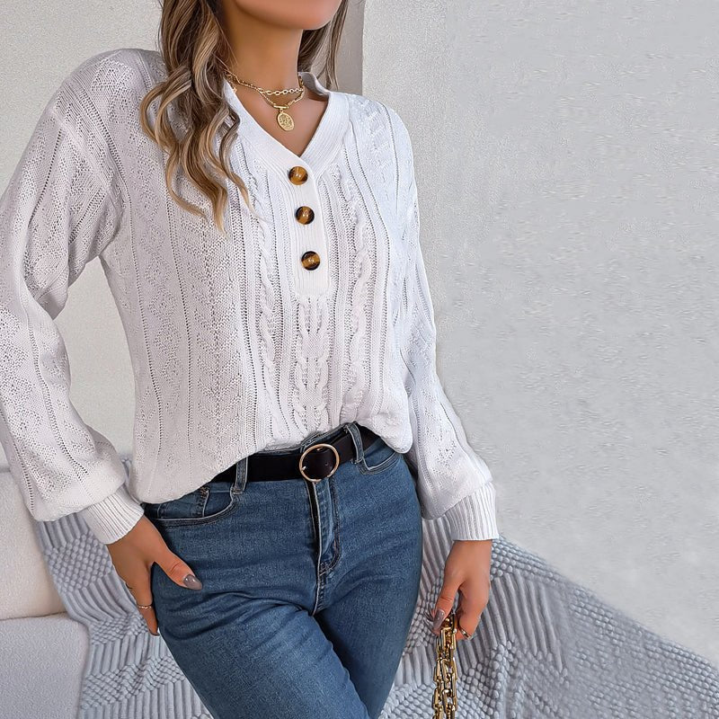 Louisa | Pull en Maille Torsadée Décontracté