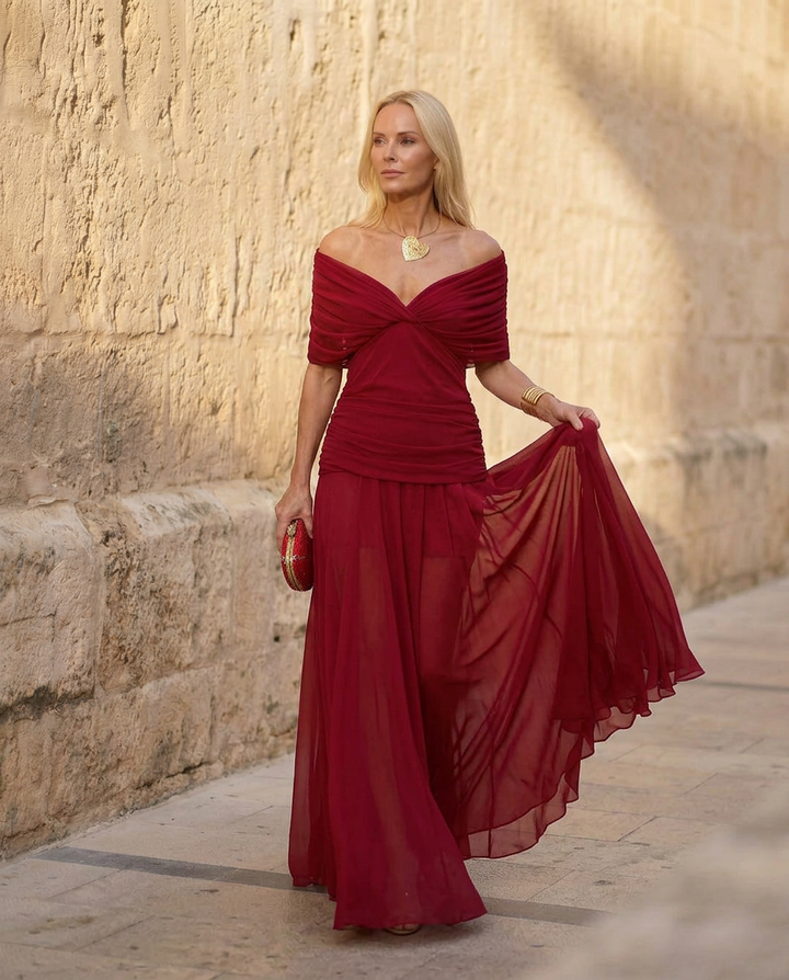 Robe Santana en Soie Élégante - Maison Élise