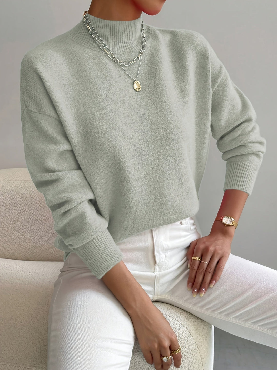 Pull Col Montant Doux Christine