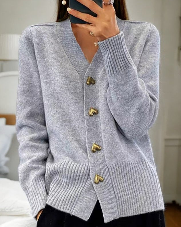 Michaela | Cardigan Boutonné Col V