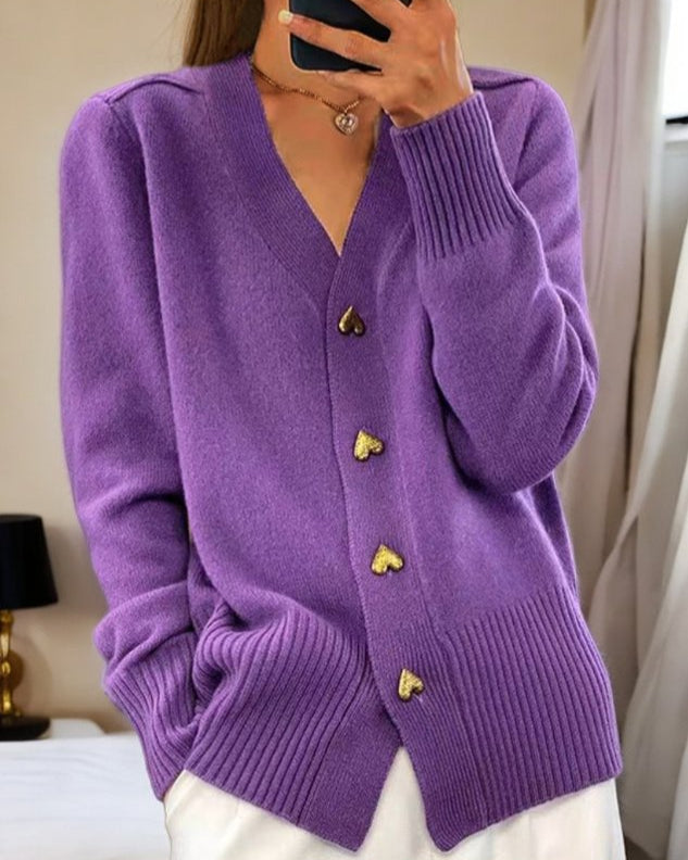 Michaela | Cardigan Boutonné Col V