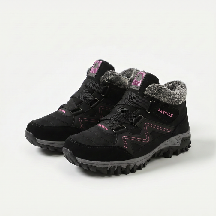 Montela – Chaussures Orthopédiques d'Hiver Rouges