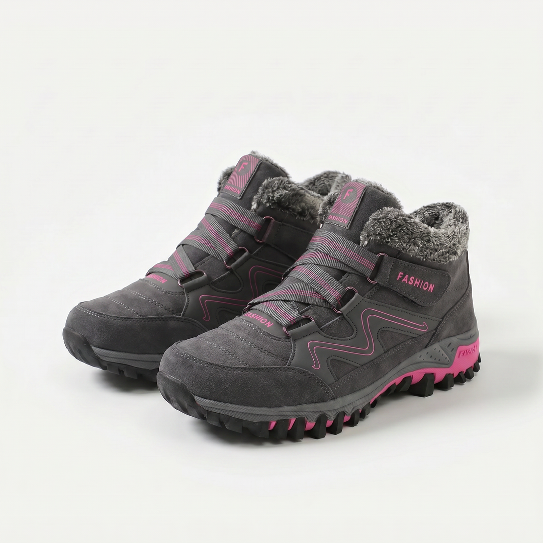 Montela – Chaussures Orthopédiques d'Hiver Rouges