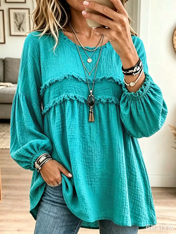 Capucine | Blouse Tunique Babydoll à Volants