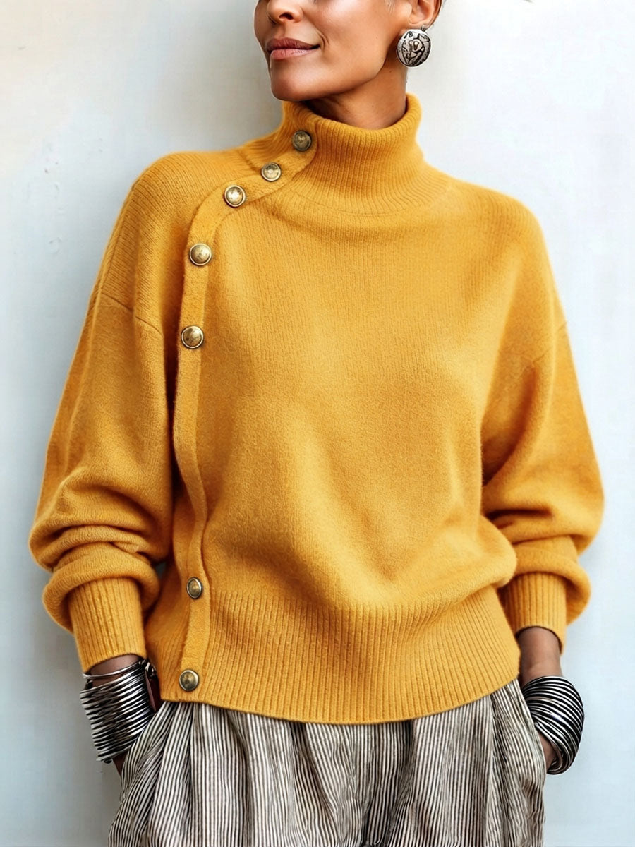 Pull Lima À Col Roulé Asymétrique