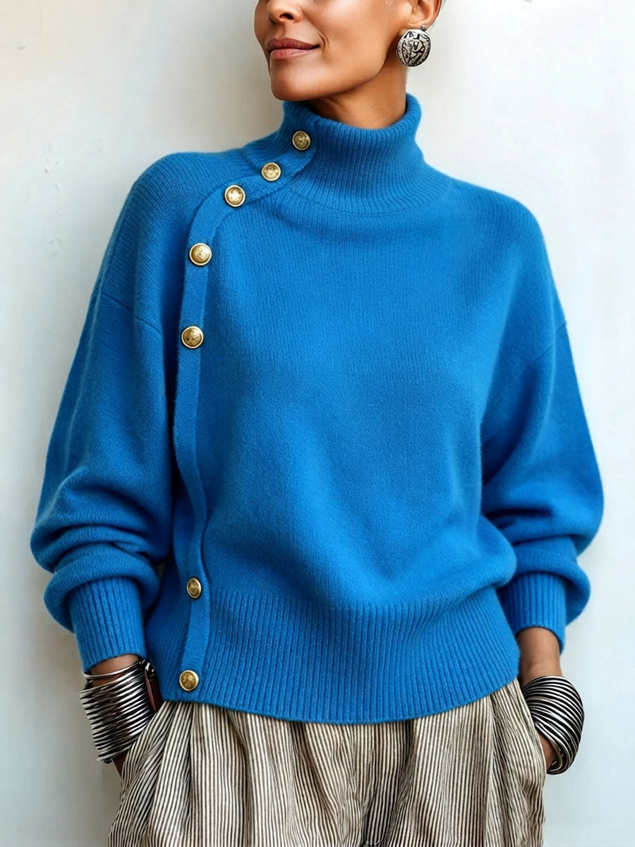 Pull Lima À Col Roulé Asymétrique