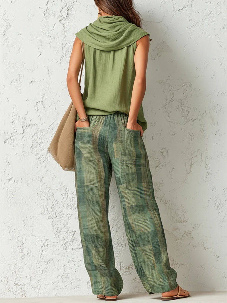 Mara - Ensemble Bohème Blouse et Pantalon Large