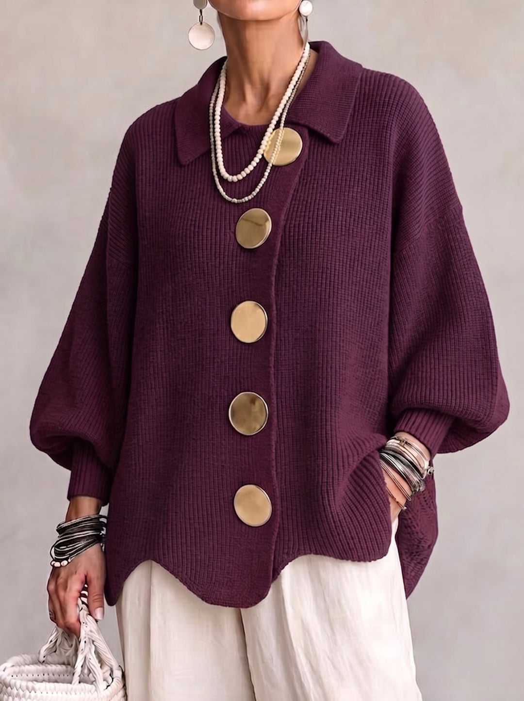 Ardelle | Cardigan Oversize à Col