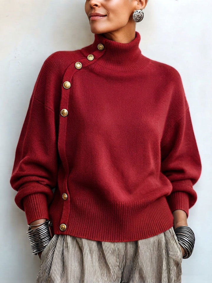 Pull Lima À Col Roulé Asymétrique