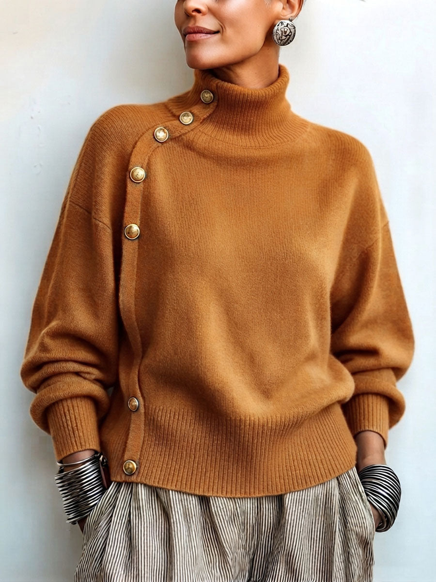Pull Lima À Col Roulé Asymétrique