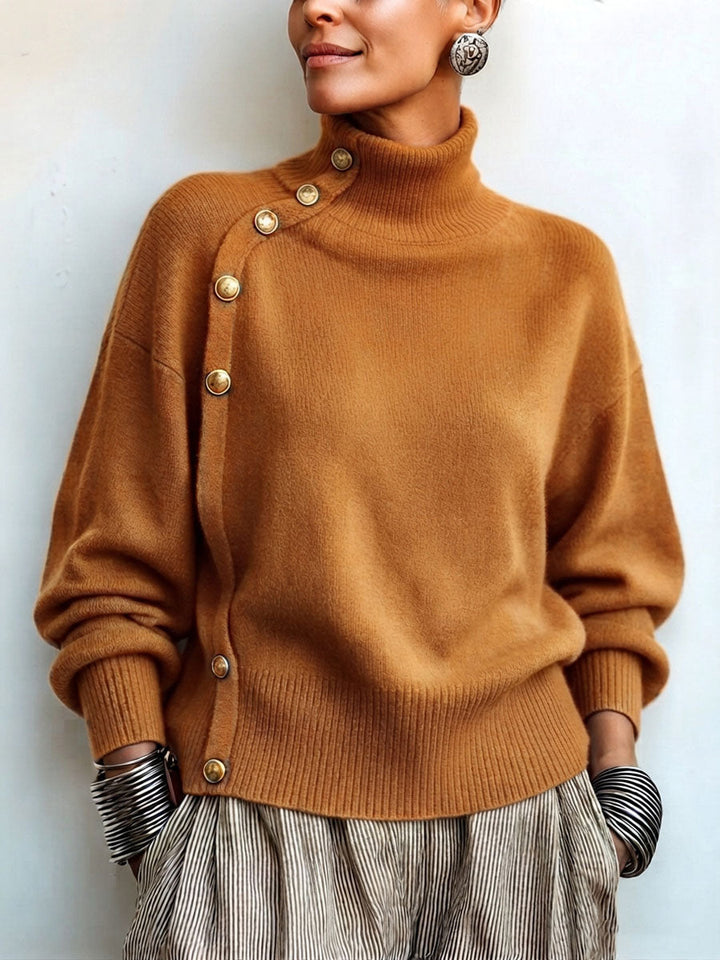 Pull Lima À Col Roulé Asymétrique